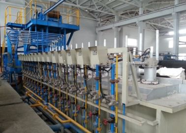 China Línea de la galvanización de la inmersión caliente del acero de alto carbono, máquina automática de la galvanización de la inmersión caliente proveedor
